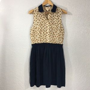 Maison Jules Sleeveless Navy Dress for Work